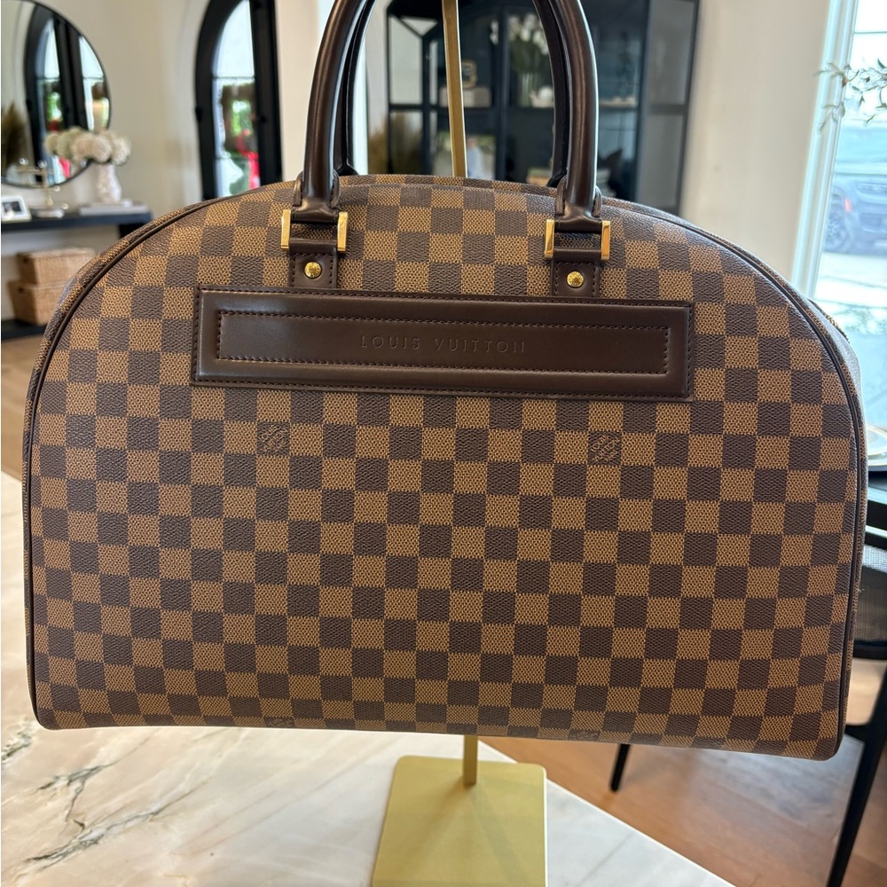 Louis Vuitton Damier Ebene Nolita Satchel Bag Authentic 1999